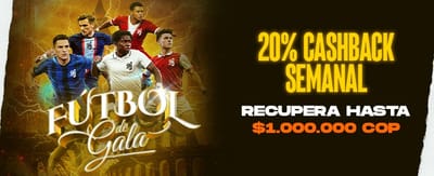 Cashback VIP de Fútbol de Gala promotion banner
